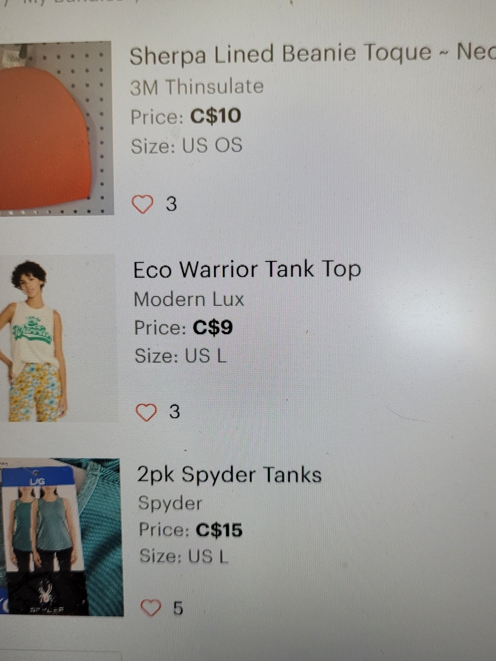 Custom Listing